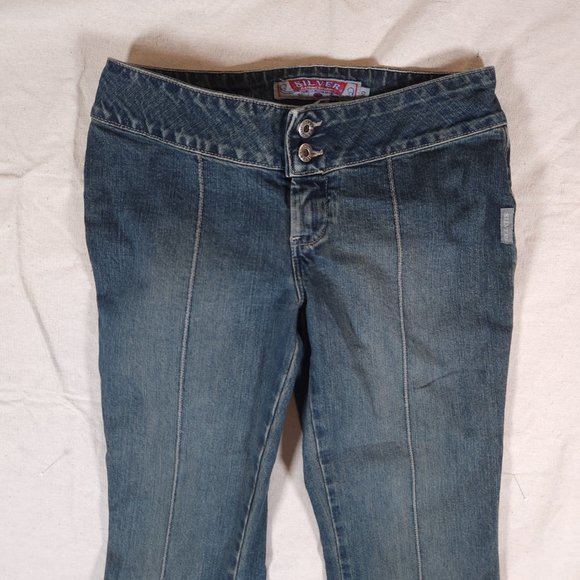 Silver Blue Jeans Womens Sz 30/32 Double Button Flare Denim Pants Canada - Picture 11 of 16
